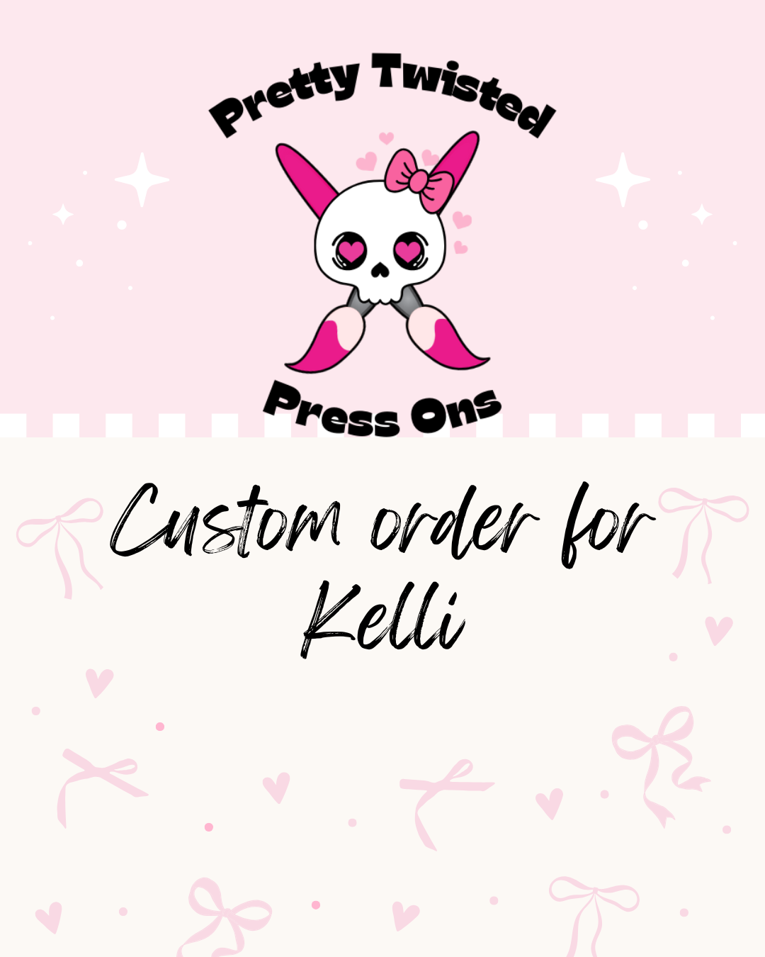Custom order for Kelli