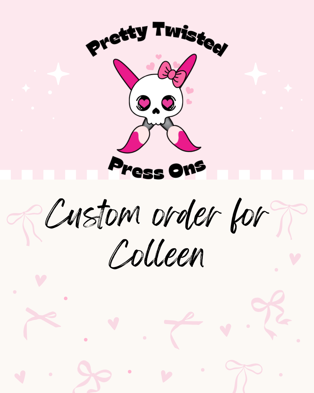 Custom order for Colleen